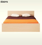 Кровать HLOZ 160 б/м DOORS (Дорс) BRW (БРВ)